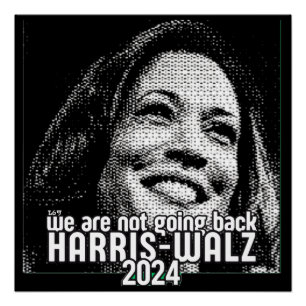 PÓSTER HARRIS-WALZ 2024 NO VAMOS A VOLVER