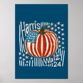 Póster Harris Walz 24
