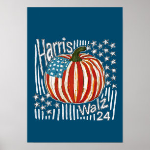 Póster Harris Walz 24
