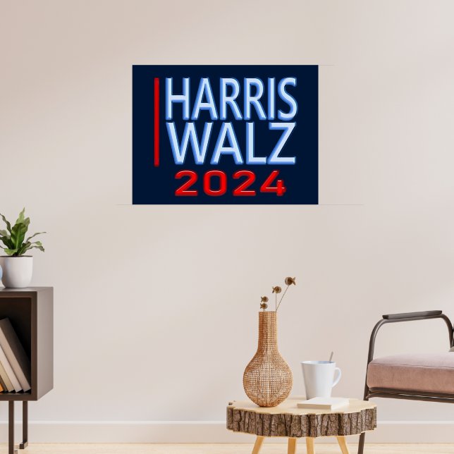 Póster Harris Walz, elecciones presidenciales de 2024 (Salón 3)