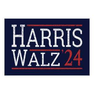 Póster Harris Walz Election 2024 I