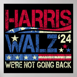 Póster Harris Walz Kamala Harris 2024 Tim Walz