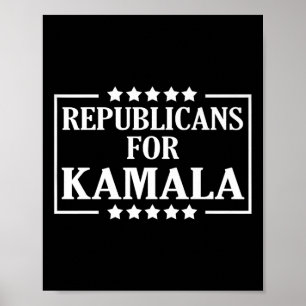 Póster Harris Walz Waltz 2024 Republicanos Por Kamala