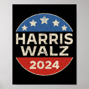 Póster Harris WAlzheimer 2024 Presidente Kamala Harris Ti