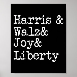 Póster Harris Wheimer Alegría Vota Kamala Harris Presiden