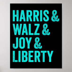 Póster Harris Wheimer Joy Liberty - Harris Vals 2024 Ret