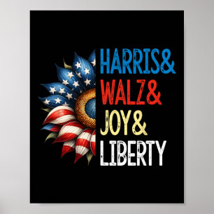 Póster Harris Wheimer Joy Liberty - Harris Waltz 2024 Ret