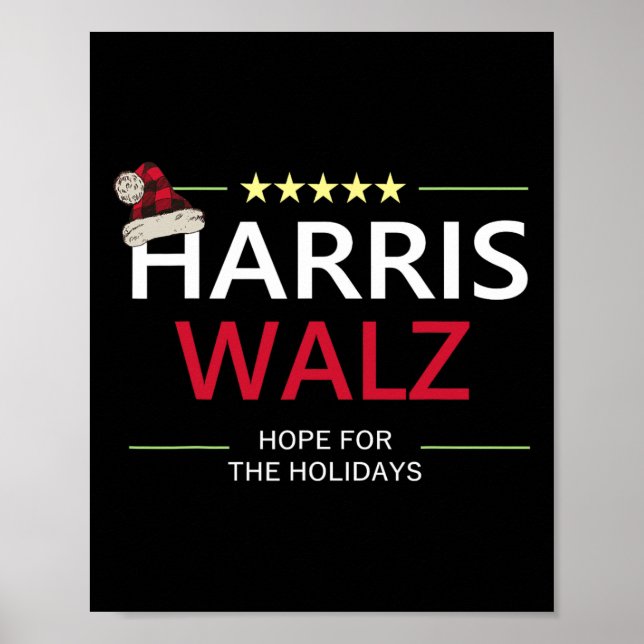 Póster Harris Wheimer Navidades Esperan La Dem De Las Vac (Frente)