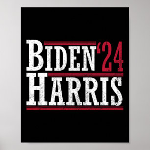 Póster Harris y#';24 Biden 2024 Elección de presidente Bi