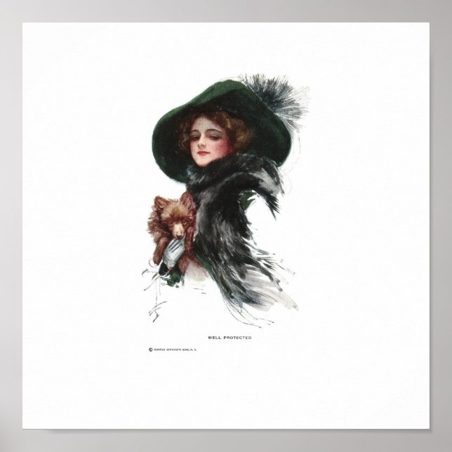 Póster Harrison Fisher bien protegido (Frente)