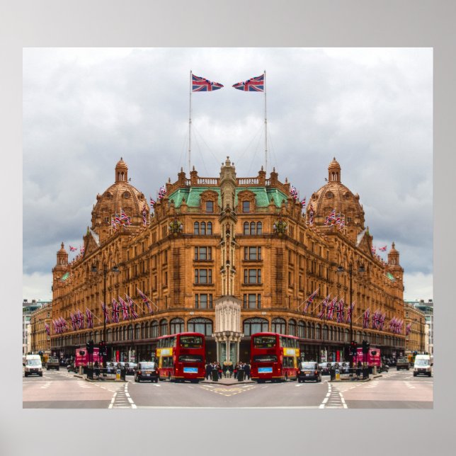 Póster Harrods de Knightsbridge hdr (Frente)