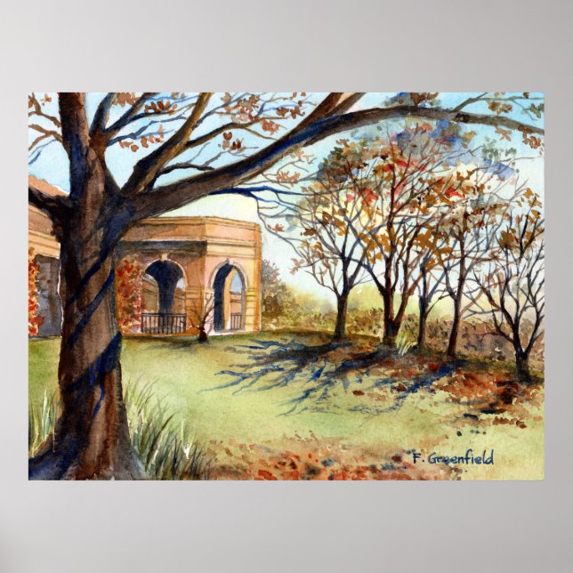 Póster Harrogate en Valley Garden por Farida Greenfield (Frente)