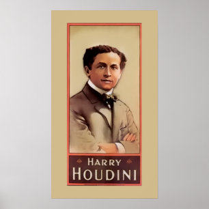 Póster Harry Houdini ~ Ilusionista ~ mago ~ Poster