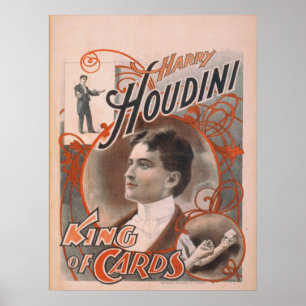 Póster Harry HOUDINI Magician VAUDEVILLE Poster