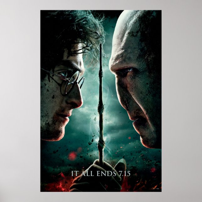 Póster Harry Potter 7 Parte 2 - Harry vs. Voldemort (Frente)