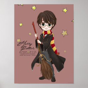 Póster HARRY POTTER™ acuarela mágica