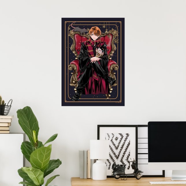 Póster HARRY POTTER™ | Asiento de Anime Ron Weasley (Oficina en casa)