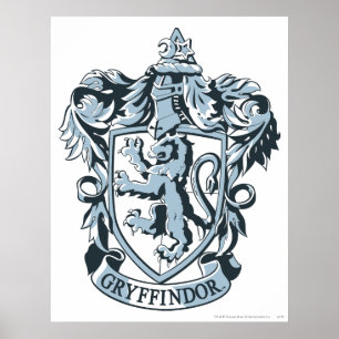 Póster Harry Potter   Azul Escudo Gryffindor