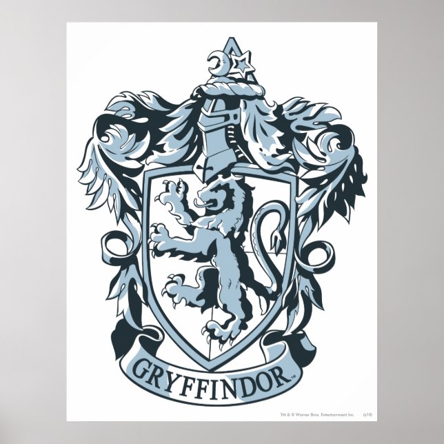 Póster Harry Potter | Azul Escudo Gryffindor (Frente)