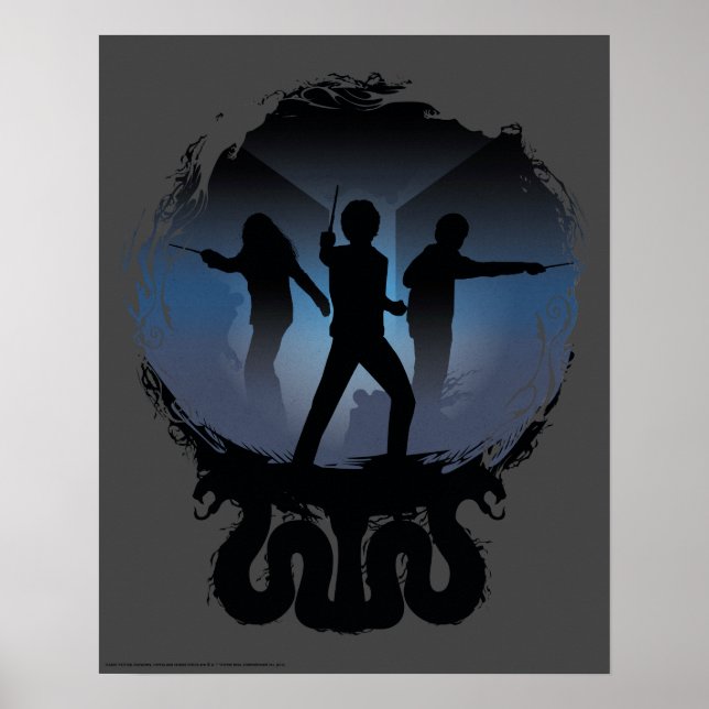 Póster Harry Potter | Cámara de Secretos Silhouette (Frente)