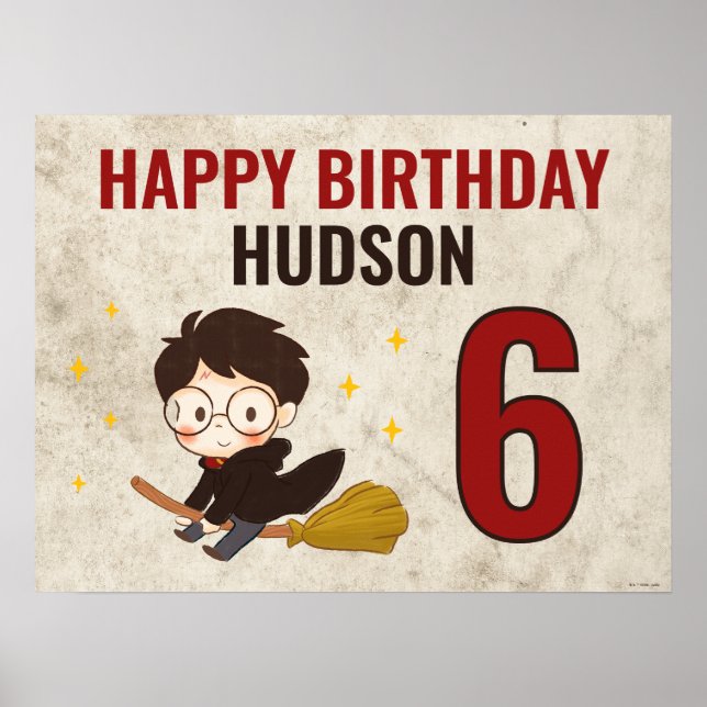 Póster HARRY POTTER™ Carácter Arco mágico Cumpleaños (Frente)