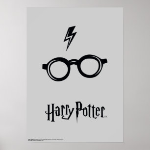 Póster Harry Potter   Cicatriz de Rayo y Gafas