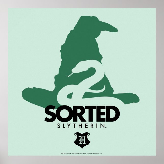 Póster Harry Potter | Clasificado en la casa SLYTHERIN™ (Frente)