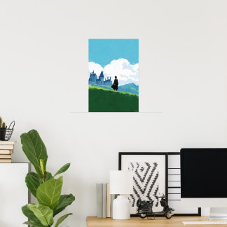 Póster HARRY POTTER™ con vistas al castillo de HOGWARTS™