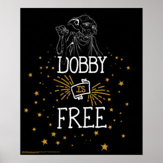Póster Harry Potter| Dobby es libre