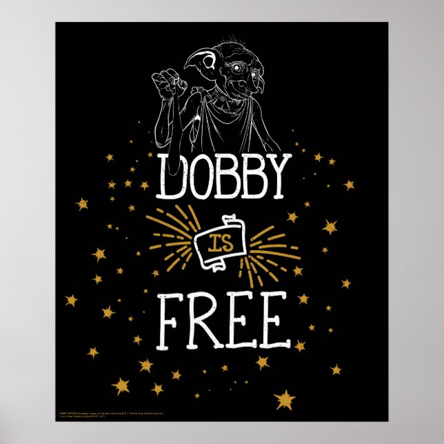 Póster Harry Potter| Dobby es libre (Frente)