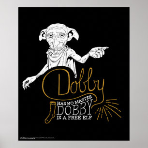 Póster Harry Potter   Dobby no tiene maestro