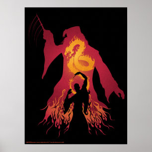 Póster Harry Potter   Dumbledore Silhouette