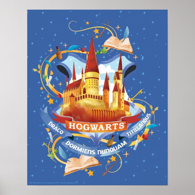Póster Harry Potter | Encantador Castillo HOGWARTS™ (Frente)