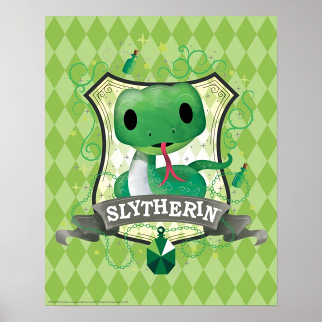 Póster Harry Potter | Encantador Escudo de SLYTHERIN™ (Frente)
