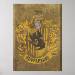 Póster Harry Potter   Escudo de Hufflepuff Pintura en Spr