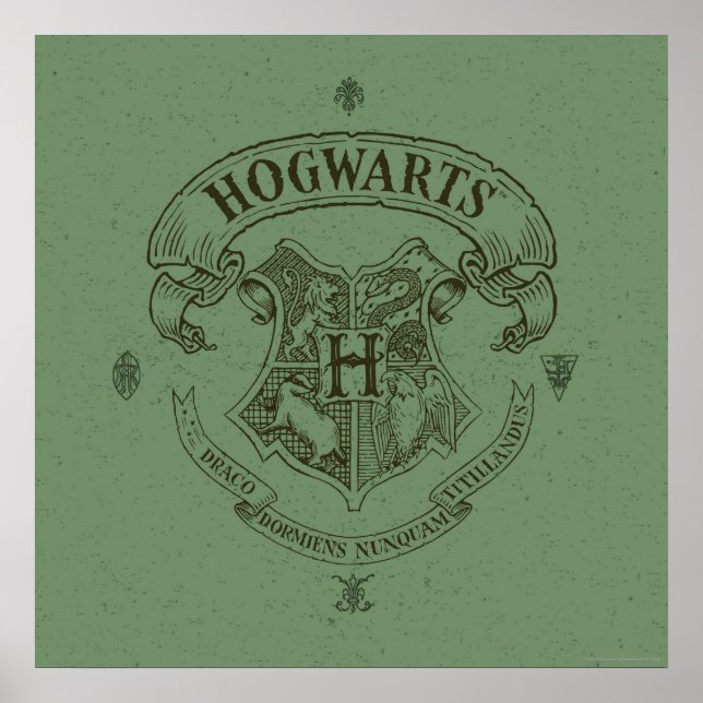 Póster Harry Potter | Escudo de pancartas de Hogwarts (Frente)