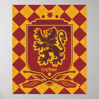 Póster Harry Potter | Escudo de QUIDDITCH™ de Gryffindor