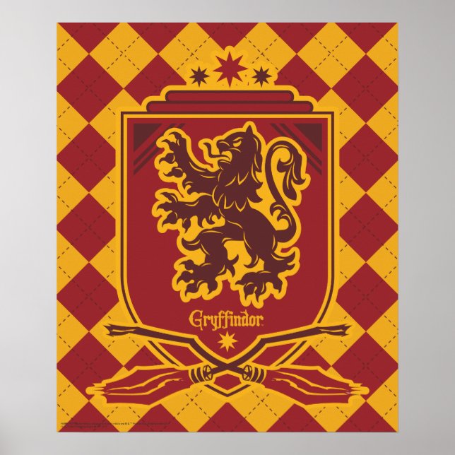 Póster Harry Potter | Escudo de QUIDDITCH™ de Gryffindor (Frente)