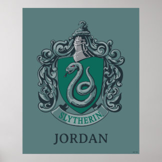 Póster Harry Potter | Escudo de Slytherin Verde