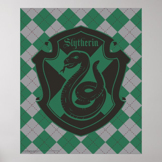 Póster Harry Potter | Escudo del Orgullo de Slytherin Hou (Frente)