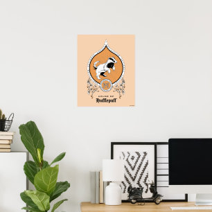 Póster HARRY POTTER™   Escudo Delicado Sketch HUFFLEPUFF™