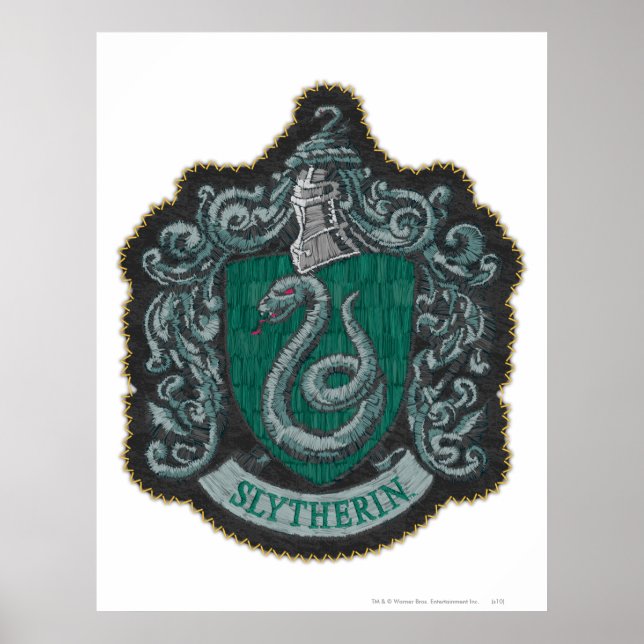 Póster Harry Potter | Escudo Retro Mighty Slytherin (Frente)
