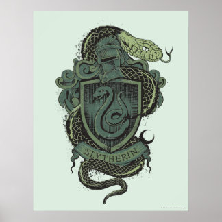 Póster Harry Potter| Escudo Slytherin