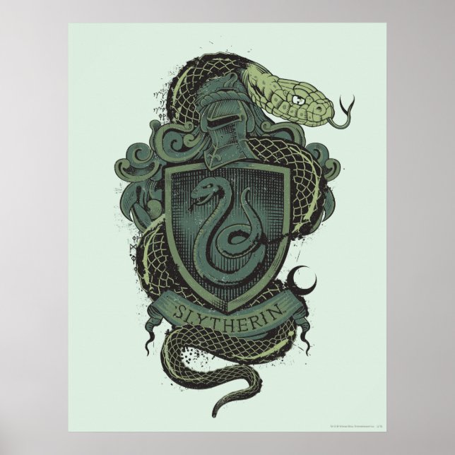 Póster Harry Potter| Escudo Slytherin (Frente)
