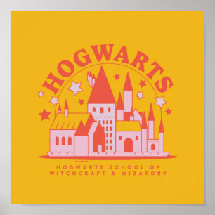 Póster HARRY POTTER™ Escuela Cute HOGWARTS™