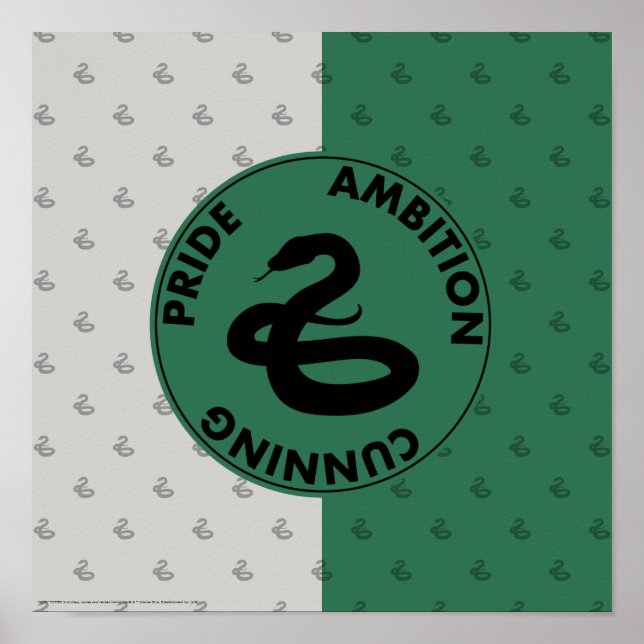 Póster Harry Potter | Gráfica de los rasgos de la casa SL (Frente)