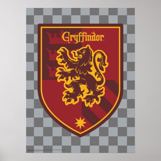 Póster Harry Potter | Gryffindor House Pride Escudo (Frente)