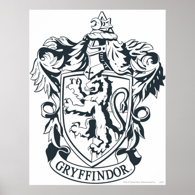 Póster Harry Potter | Gryffindor Stencil Sketch (Frente)