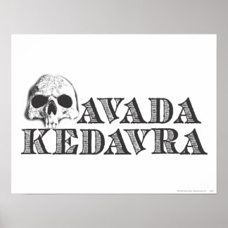 Póster Harry Potter Hechizo | Avada Kedavra