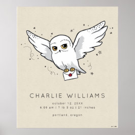 Póster Harry Potter | Hedwig Baby Birth Stats